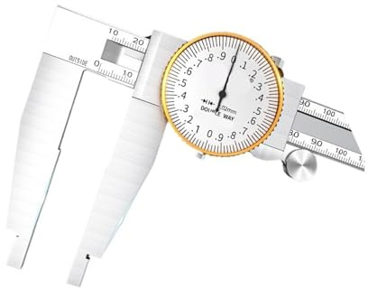 Messschieber mit Meter 500 mm Messschieber 600 mm großes Zifferblattlineal 0,02 mm Verlängerungsbacken 86 mm(0-500mm)