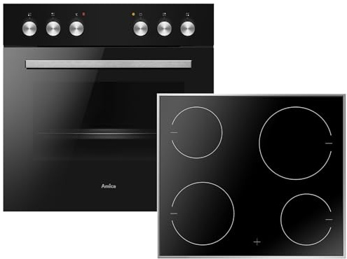 Amica EHC 209011 SE Set Einbauherd EH 923 630 SM + Glaskeramikkochfeld EC 744 100 E