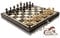 Schachbrett Holz Hochwertig | Master of Chess Schachspiel Holz Braun | Chess Set 35cm | Handgefertigt Schachbrett Holz Klappbar mit Figuren - Klassisches Familienschach