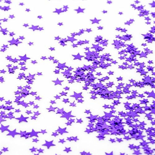 SHATCHI 14 Gram Purple Stars Table Scatter Confetti Birthday Wedding Anniversary Christmas Festive Party Decorations, (SHATCHI - 178)