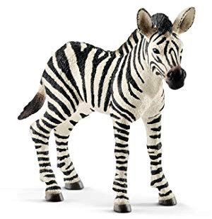 schleich WILD LIFE | Zebra Fohlen 14811 | detailgetreue Tierfiguren | Zoo Spielzeug | tolles Geschenk für Jungen und Mädchen | Deko für Geburtstag | Spielfigur ab 3 Jahren | 8 x 2 x 7 cm