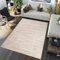 TAPISO Sari Teppich Kurzflor Modern Design Teppiche Beige Creme Meliert Verwischt Wohnzimmer Schlafzimmer ÖKOTEX 200 x 290 cm
