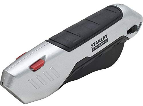 Stanley - COUTEAU DE SÉCURITÉ MÉTAL À GÂCHETTE ET LAME AUTO-RÉTRACTABLE FATMAX - FMHT10370-0
