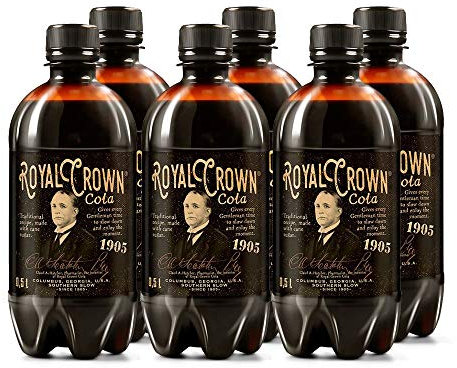 Royal Crown Cola Classic Koffeinhaltiges Erfrischungsgetränk mit Rohzucker (6 x 0,5 Liter)