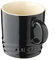 Le Creuset Tazza cappuccino London in gres vetrificato, 200 ml, Nero Lucido, 70303201400099