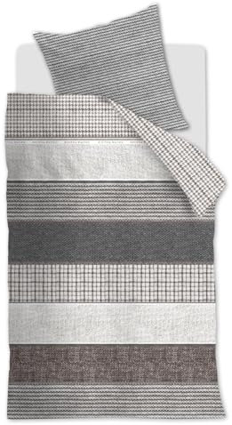 Riviéra Maison Bettwäsche Tailor, Größe 135x200/80x80 cm, anthrazit