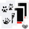AOBETAK Kit Empreinte Pieds Et Mains Bébé Encre Garçon Fille Sans Contact Tampon Encreur Empreinte Kit Pour Nouveau-né Bebe, Pattes De Chien Et Chat, Noir