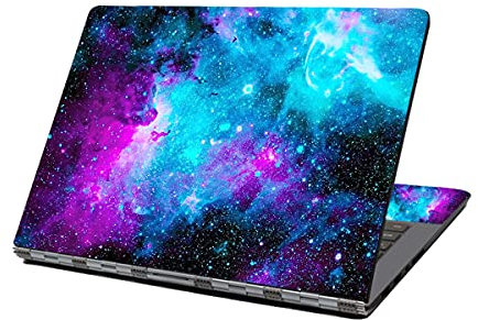 Laptop Skin Aufkleber Aufkleber 13 13,3 14 15 15,4 15,6 Zoll Laptop Vinyl Skin Sticker Cover Art Decal Protector Notebook PC (Blaue Galaxie)