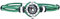 amorili - Bracciale in Corda con Bussola - Braccialetti Mare con Bussola - Bracciale Uomo Corda (Verde)