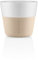 EVA SOLO | 2 Cafe Lungo Becher | 230 ml | Gut zu halten durch Silikonbeschichtung | Spülmaschinenfest | Soft beige