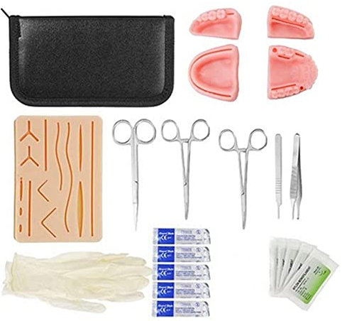 Suture Practice Kit Einschließlich Nahtpads Aus Silikon Upgrade-Näh-Pad-Nähwerkzeuge für Medizinische Studenten Zur Entwicklung und Verfeinerung Von Nahttechniken