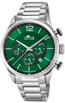 LOTUS Montre pour Homme 18688/4 Chrono Boîtier en Acier Inoxydable Gris Bracelet en Acier Inoxydable Gris