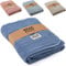BEARFOOT Babydecke - Musselin Fleecedecke (Baumwolle, Fleece) flauschig weiche Kuscheldecke, Baby/Neugeborene/Kinder Geschenk Junge & Mädchen zur Geburt