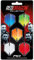 RED DRAGON Darts – Dart Flights 5 Sets Per Pack (15 in Total) Extra Thick 100 Micron – Standard Shape Dart Flights - Professional Darts Accessories (Multi)