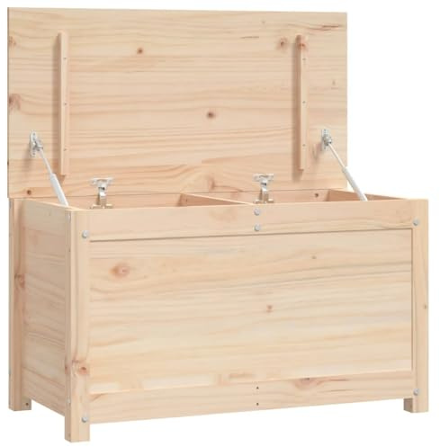 vidaXL Storage Box 80x40x45.5 cm Solid Wood Pine