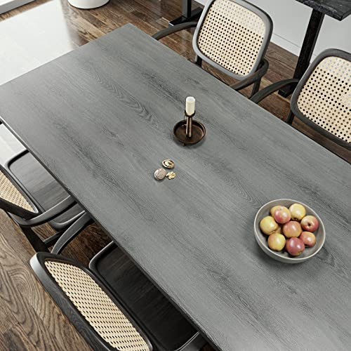 VaryPaper Carta da Parati Legno Grigio Carta Adesiva Decorativa 40cmx200cm Pellicola Adesiva per Mobili Effetto Legno Adesivi Decorativi per Mobili Top Cucina Vinile Adesivo Armadi Piano da Lavoro