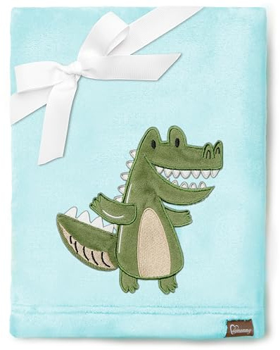 Be Mammy Warm Children Baby Cosy Blanket Baby Gift BE20-168 (Powder Blue - Crocodile)