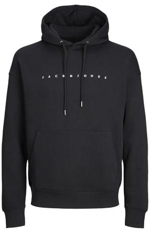 JACK & JONES Herren Hoodie Kapuzenpullover JJESTAR JJ Sweat Hood - Relaxed Fit