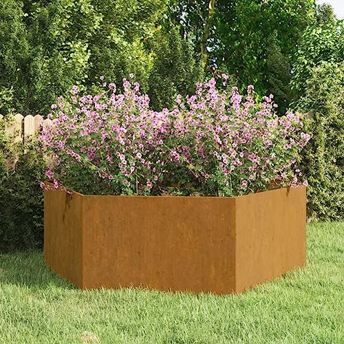 SKM Pflanzkübel Rostig 120x120x45 cm Cortenstahl, Weight: 8.1 kg, 823677