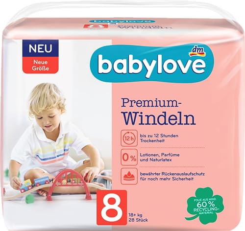 Babylove Feuchttücher und co (2er Pack, Premium Windeln Gr. 8)
