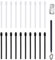 XINSUO® Pointe de Stylet,Pointes de Marqueur pour Remarkable 2,Plume de Remplacement pour Ecran Tactile,Compatible Samsung N3/N4/N5/P580/P600,avec Pincette (Noir + Blanc