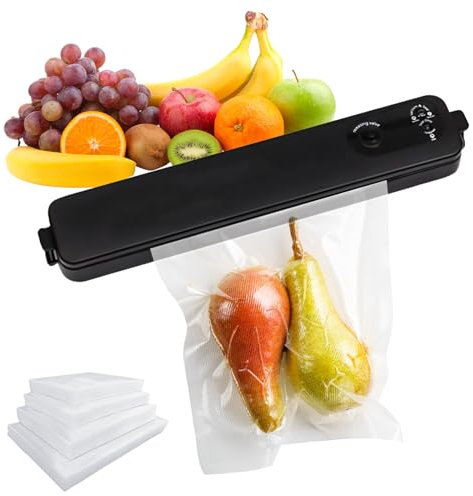 Vakuumierer Vakuumiergerät, Vakuumiergerät Mit 100 Vakuumbeuteln, Vacuum Sealer Folienschweißgerät Vakuumierer, Vacuumiergeraet Einschweissgerät Vakuum Maschine Für Trockene Und Feuchte Lebensmittel
