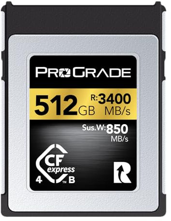 ProGrade Digital Memory Card - CFexpress 4.0 Type B for Cameras | Optimized for Express Transfer of Files & Large Storage | 512GB Gold Series