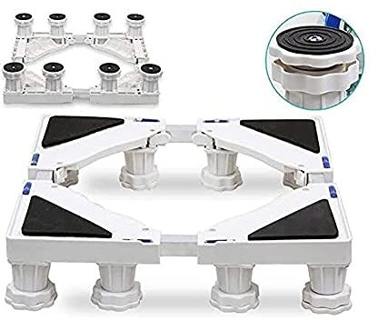 HADWAO Soporte de pared para TV, soporte de pared para lavadora, almohadilla de ruedas, asiento de frigorífico automático alto, estante universal