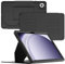 SEYMCY Case for Samsung Galaxy Tab A9 8.7 inch 2023 (SM-X110 SM-X115 SM-X117), Leather Smart Cover with 5-angle Magnetic Stand, Auto Sleep/Wake, Card Slots, Black
