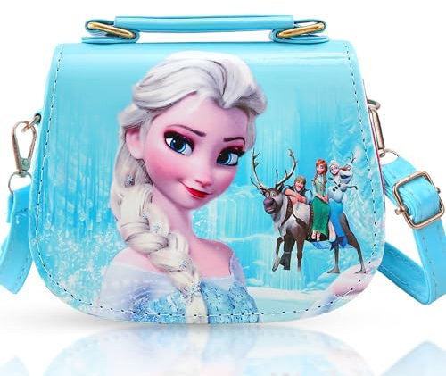Chukua Kinderhandtasche Els- Tasche Umhängetasche Kinder Mädchen Prinzessin Handtasche Kindertasche Schultertasche mit Verstellbarem Gurt zum Ausgehen oder Reisen, Geschenke Mädchen Girls