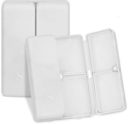 SERENE Pillendose Klein für Unterwegs – Tablettenbox 7 Tage mit Magnetverschluss, Reise-Pillendose, Supplement- und Medikamenten-Organizer
