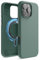 elago Magnetic Silicone Case Compatible with iPhone 16 Pro Max Case 6.9 Inch Compatible with All MagSafe Accessories - Built-in Magnets, Soft Grip Silicone, Shockproof (Midnight Green)
