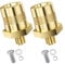 Newaner Batteriepolklemmen(4 Pcs), Batterie Polklemmen Terminal Batteriepoladapter M8, Batteriepol Messing-Batteriepoladapter Auto Batterieklemmen, Batteriepole Batteriepolklemme für Autobatterien
