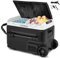 COSTWAY 40L Car Fridge Freezer, Dual Zone Portable Compressor Car Refrigerator with Dual-temperature Design, 12V/24V DC & 100-240V AC, -20℃~20℃ Electric Cooler for Vehicles Camping Travel RV