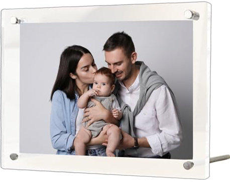Cadres de Photos Acryliques, 21 x 30 cm Cadre Photo en Acrylique Sans Cadre, Acrylique Cadre d'affichage A4, 3mm+3mm d'épaisseur, Cadre Photo Transparent Double Face Pour certificat, illustration