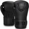 Dripex Guantes de Boxeo, Guantes de Cuero para Entrenamiento de Boxeo, Guantes de Muay Thai Kickboxing MMA, Boxing Gloves para Hombres Mujeres Adultos y Jóvenes, Negro (10 oz)