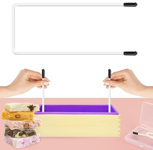 UNIFAMILY Flexible Seifenwirbelwerkzeuge, 65 cm, biegbarer Aufhänger, Wirbeldraht für Kaltprozessseife, Aufhänger-Wirbel-Werkzeug für Seifenherstellung, Formen bis zu 45,7 cm,