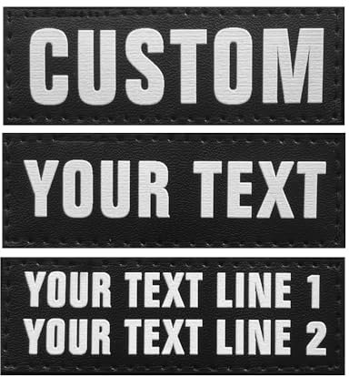 Personalisierbare Aufnäher für Hundegeschirr, 2 Stück, personalisierbar, taktische Namensaufnäher für Rucksack, Weste, Jacken, Arbeitshemden, Sheriff, Sicherheit, Militär, Einsatztasche,