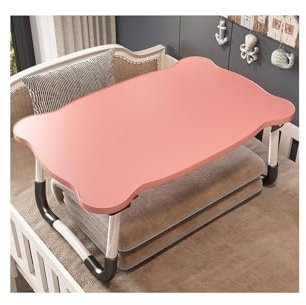 JHIAADEY Lesetisch, NotebookTisch Getränkehalter, Generisch Faltbare Laptoptisch, Tragbarer Lapdesk zum, Lapdesk for Sofa, Bietet Platz for Bücher, Tablets, Mobiltelefone usw.(Pink)