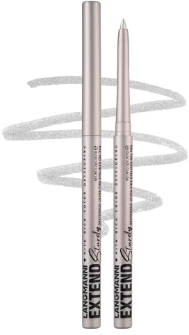 Erinde Silber Eyeliner Wasserfest, Long Lasting & Waterproof Eye Liner Pen, Matt Silver Drehstift Kajalstift, Creamy Llidstrich Stift