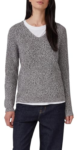 s.Oliver Strickpullover mit V-Ausschnitt und Raglanärmeln