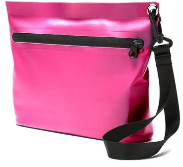 Drybag Wander Wasserdichte Tasche mit Transparentem Fenster, IPX7 Wasserdicht Ultraleicht für Schwimmen Strand Beach Wandern Angeln Kajak als Nassbeutel Kulturbeutel & Zubehör(Pure L Rose pink)