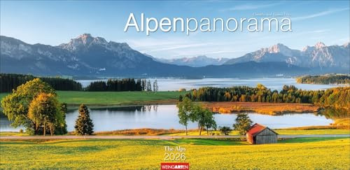 Alpenpanorama - Kalender 2026 - Weingarten-Verlag - Fotokalender im Panoramaformat - Wandkalender mit fantastischen Landschaftsfotos - 68 cm x 33 cm