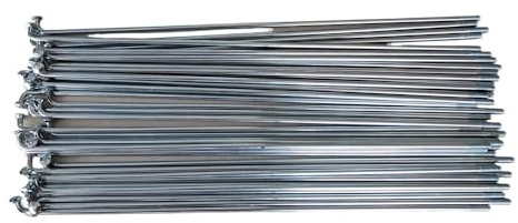 CKryzillix Fahrradspeichen,Fahrrad Speichen 12G Durchmesser 2,5 mm Elektrofahrrad Speichen Länge 170–305 Stahl 40 Stück mit Nippeln(200mm)
