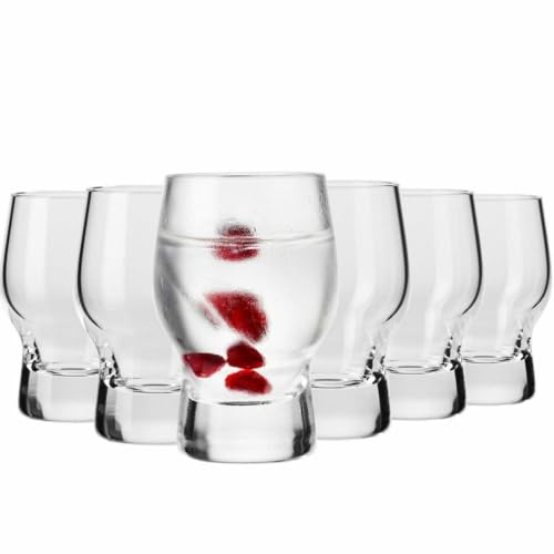 Krosno Wodka-, Likör- und Shotgläser Sterling Kollektion, 6er Set, 50 ml