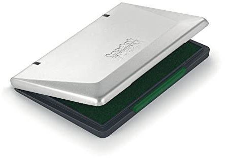 Trodat 9052 Handstempelkissen Metall, 110 x 70mm, Getränkt, Farbe Grün
