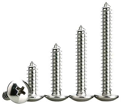Dreneco Self-Tapping Screws Cross Large Pan Head Wood Screws M6×16mm,20 pcs