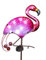 TERESA'S COLLECTIONS Gartenstecker Solar für Gartendeko draußen,Flamingo Solar Gartenleuchte im Freien,108cm, Metall Glas Wasserdichte Solarlampen Groß Wegeleuchte,Geschenke für mama