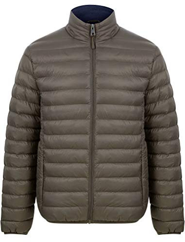 Tokyo Laundry Men's Inigo Funnel Neck Quilted Puffer Jacket - Khaki - XXL