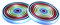 Asudaro LED Auto-Untersetzer, 2er Pack, 7 Farben, USB-Ladung, Vibrationssensor, Acryl, Rund, Mehrfarbig